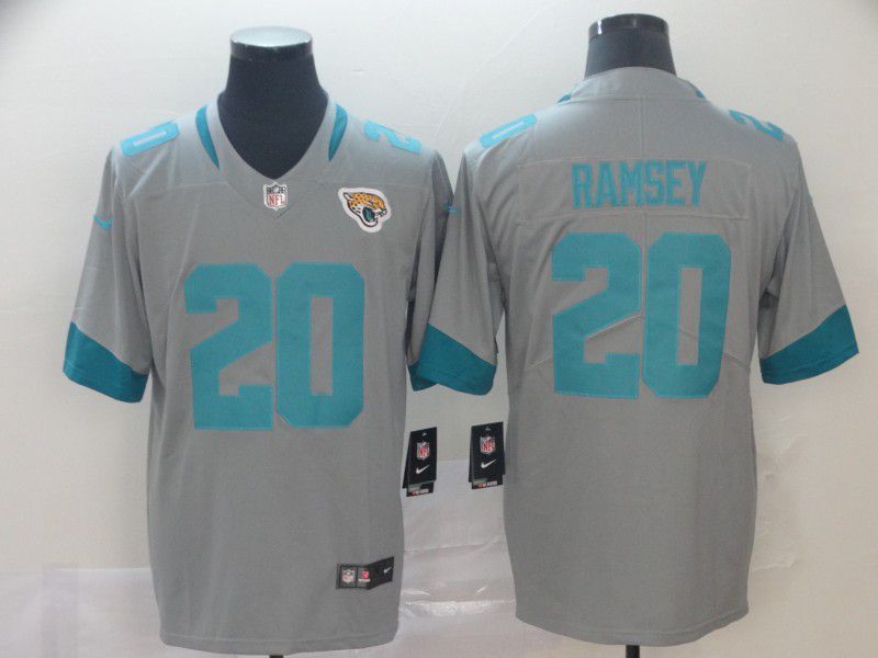 Men Jacksonville Jaguars #20 Ramsey Grey Nike Vapor Untouchable Limited NFL Jersey->seattle seahawks->NFL Jersey